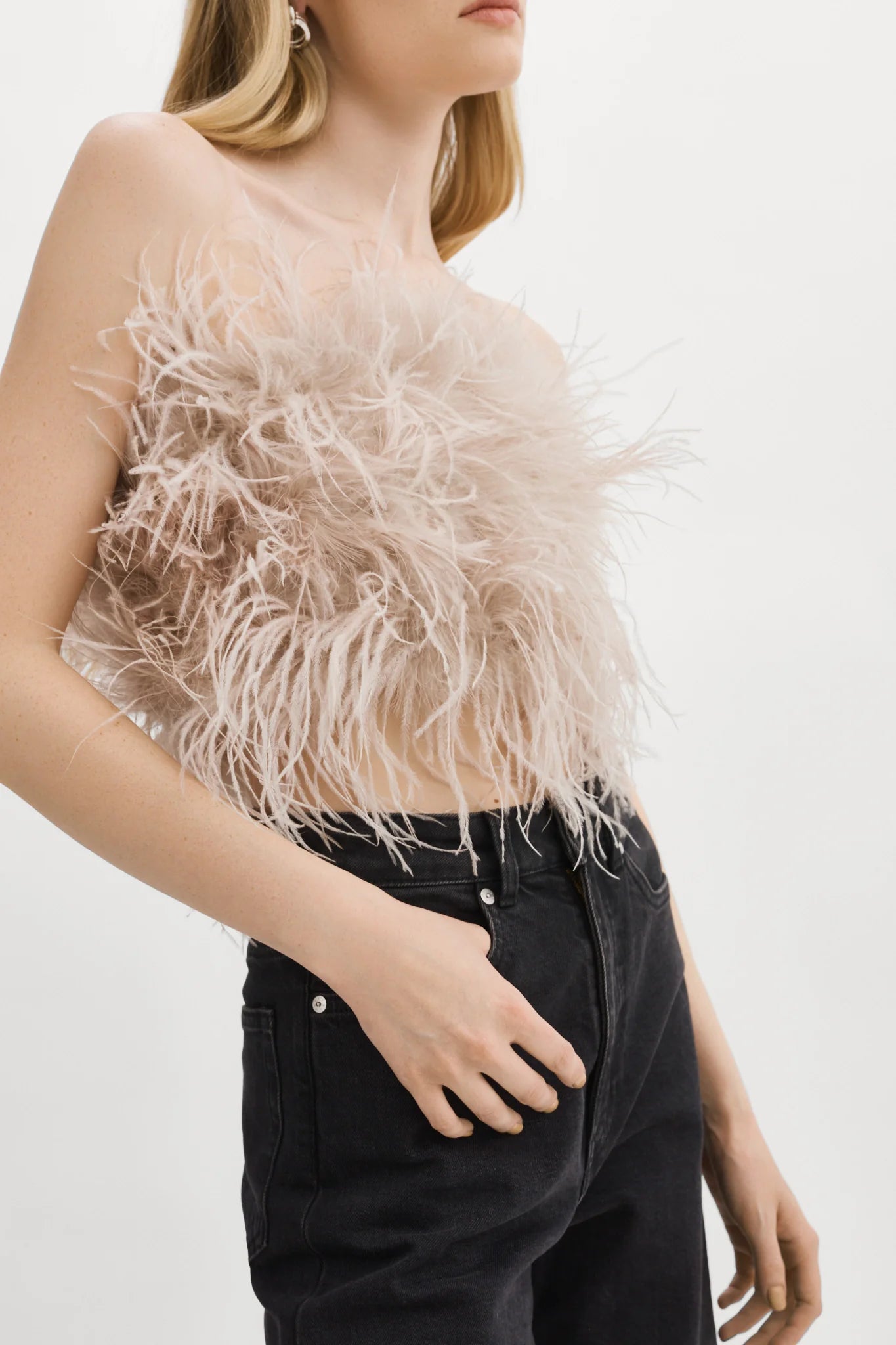 ZAINA | FEATHER BUSTIER