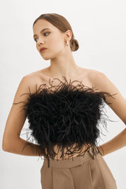 ZAINA | FEATHER BUSTIER