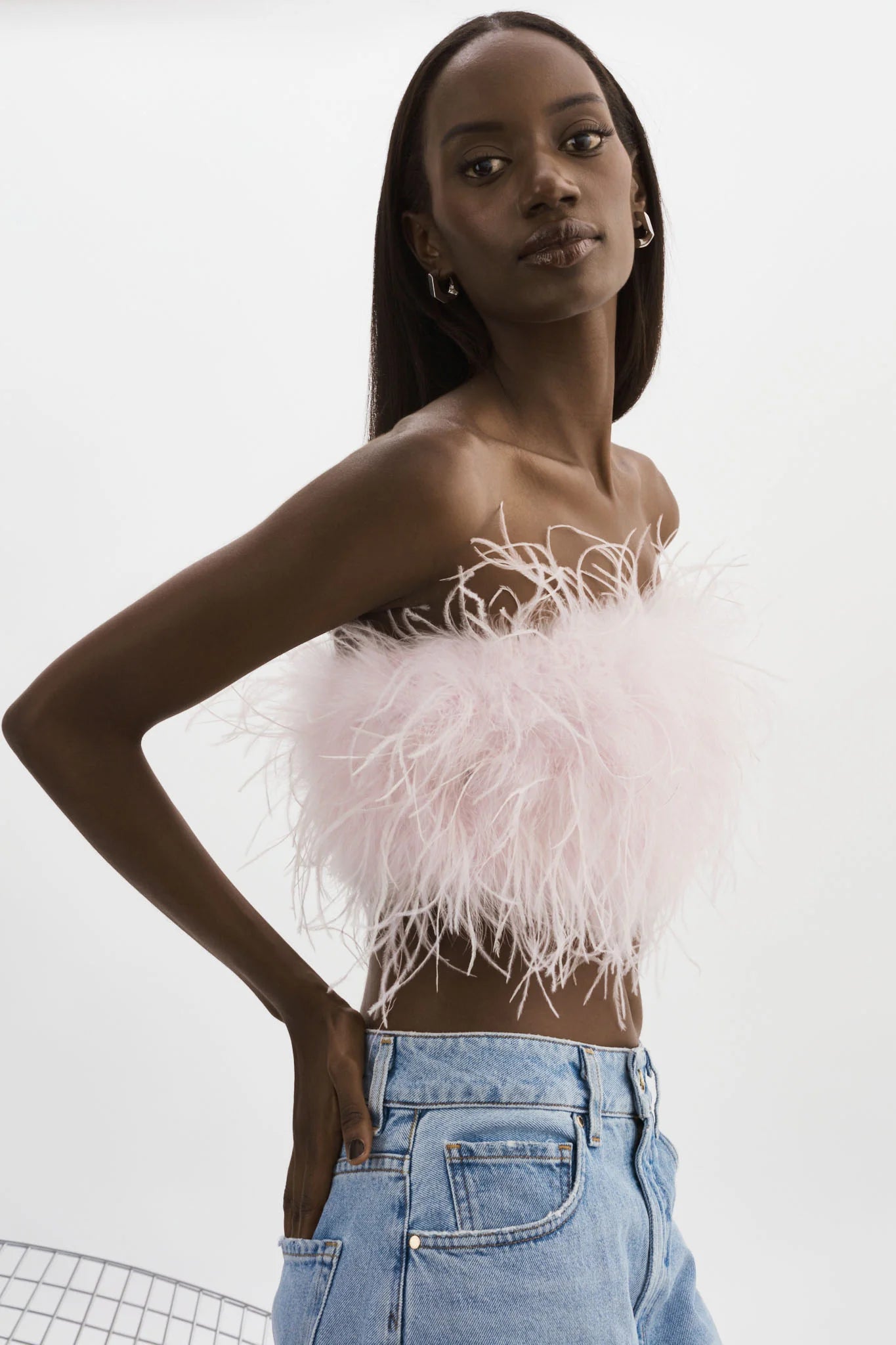 ZAINA | FEATHER BUSTIER