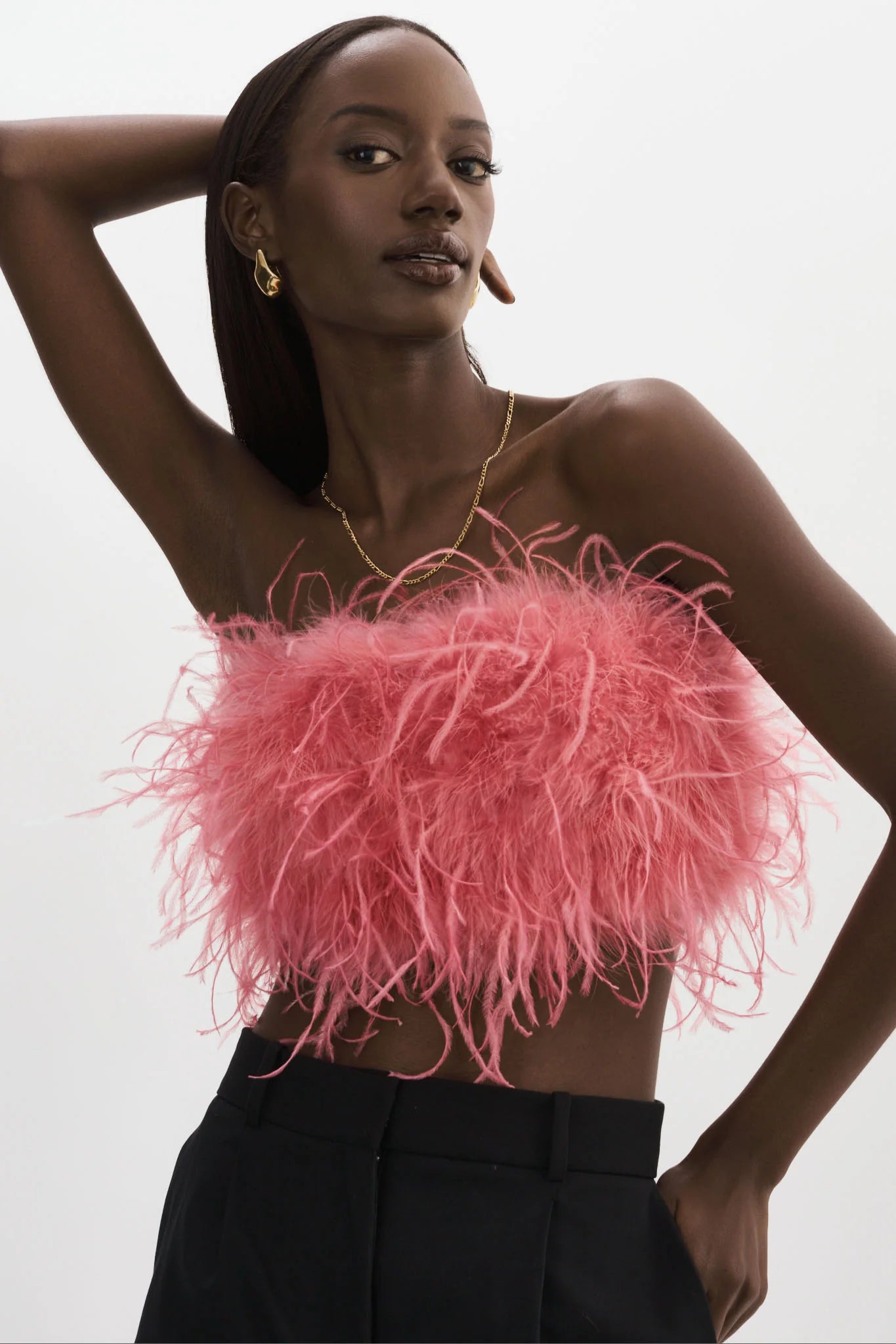 ZAINA | FEATHER BUSTIER