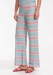 DEGRADE STRIPE EXOTIC KNIT PANTS