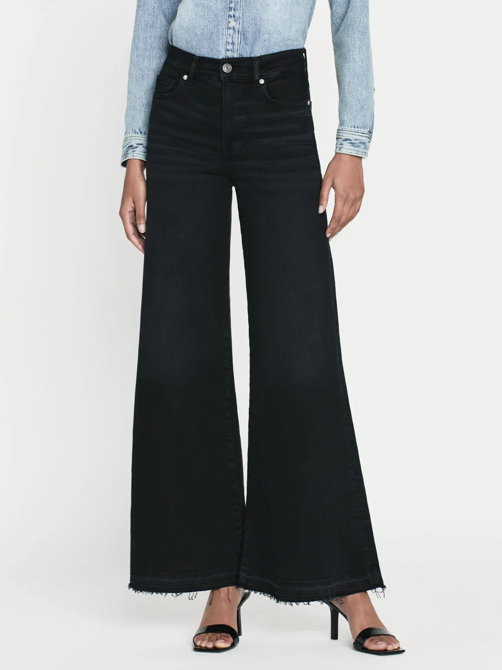 Le Palazzo Crop Released Hem in Blackthorn