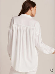 Flowy Beach Shirt - White