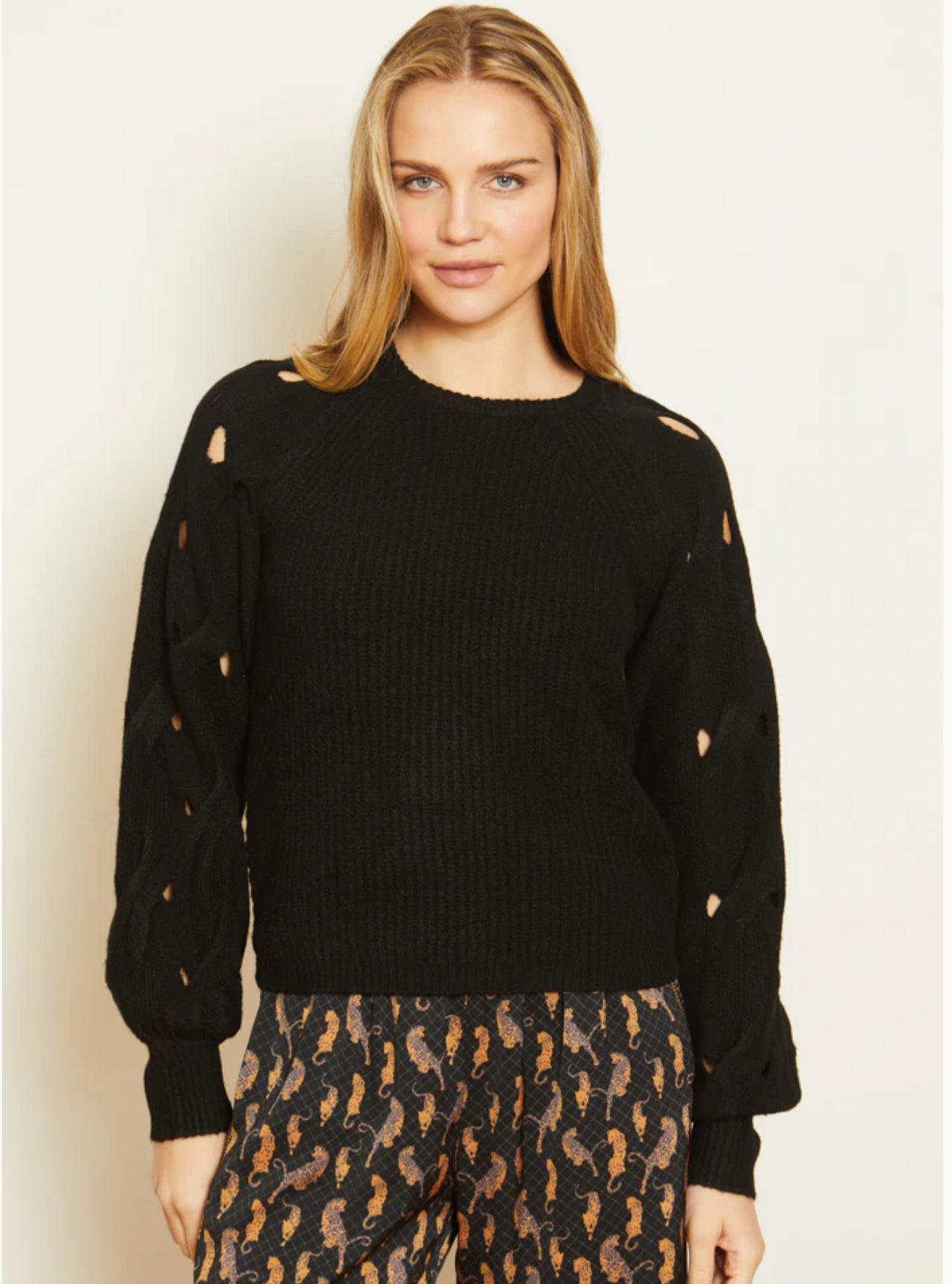 CAMILLE SWEATER IN BLACK