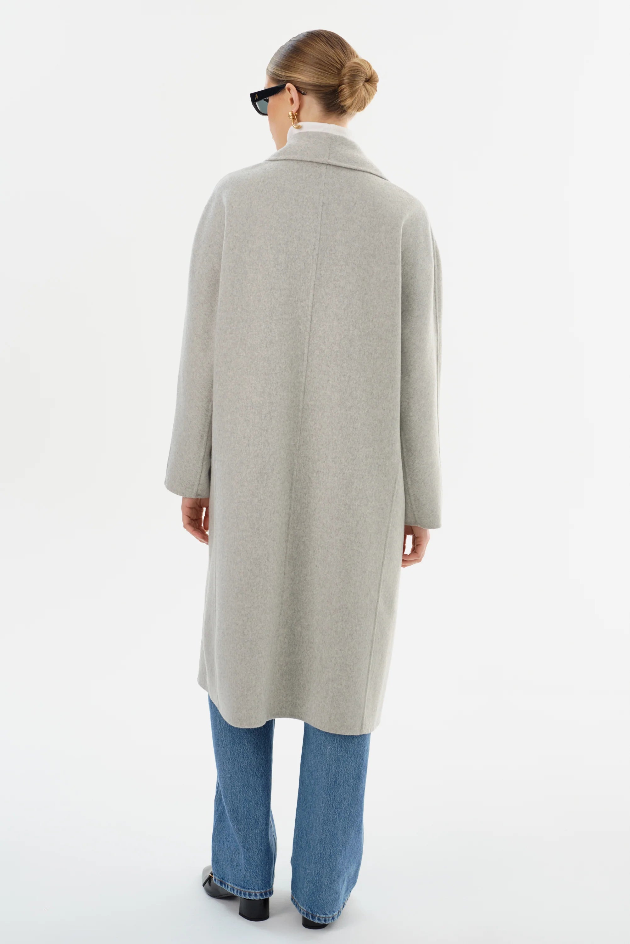 THARA | SHAWL COLLAR WOOL COAT