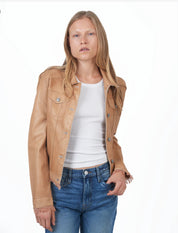 Alexa Patina Leather Jacket