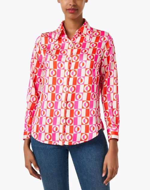 Mafalda Pink Multi Print Blouse