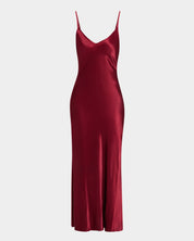 Bias-Cut Satin Slip Dress