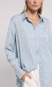 Marcelo crystal denim shirt