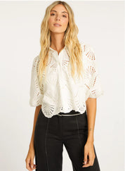 JULIETTE IVORY LACE TOP