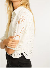 JULIETTE IVORY LACE TOP