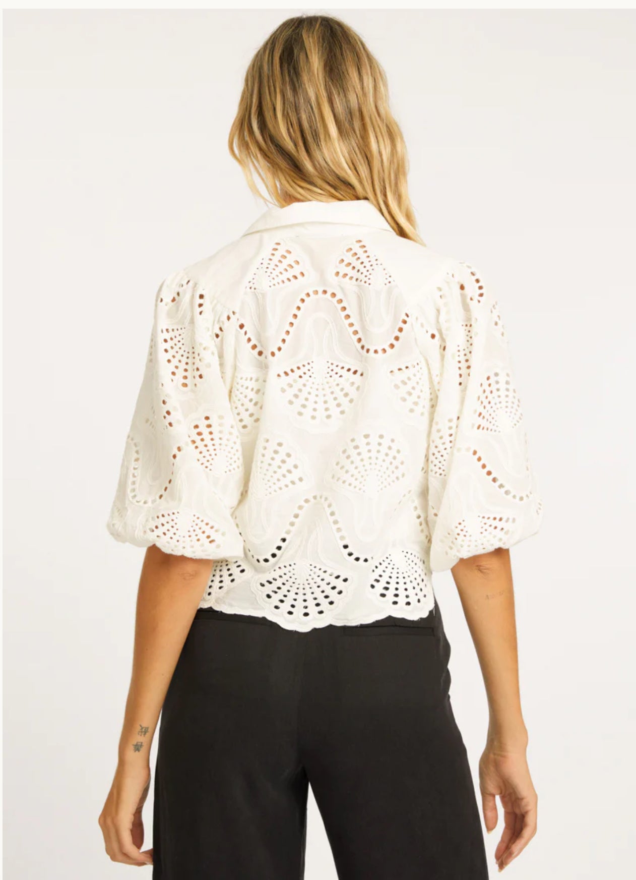 JULIETTE IVORY LACE TOP