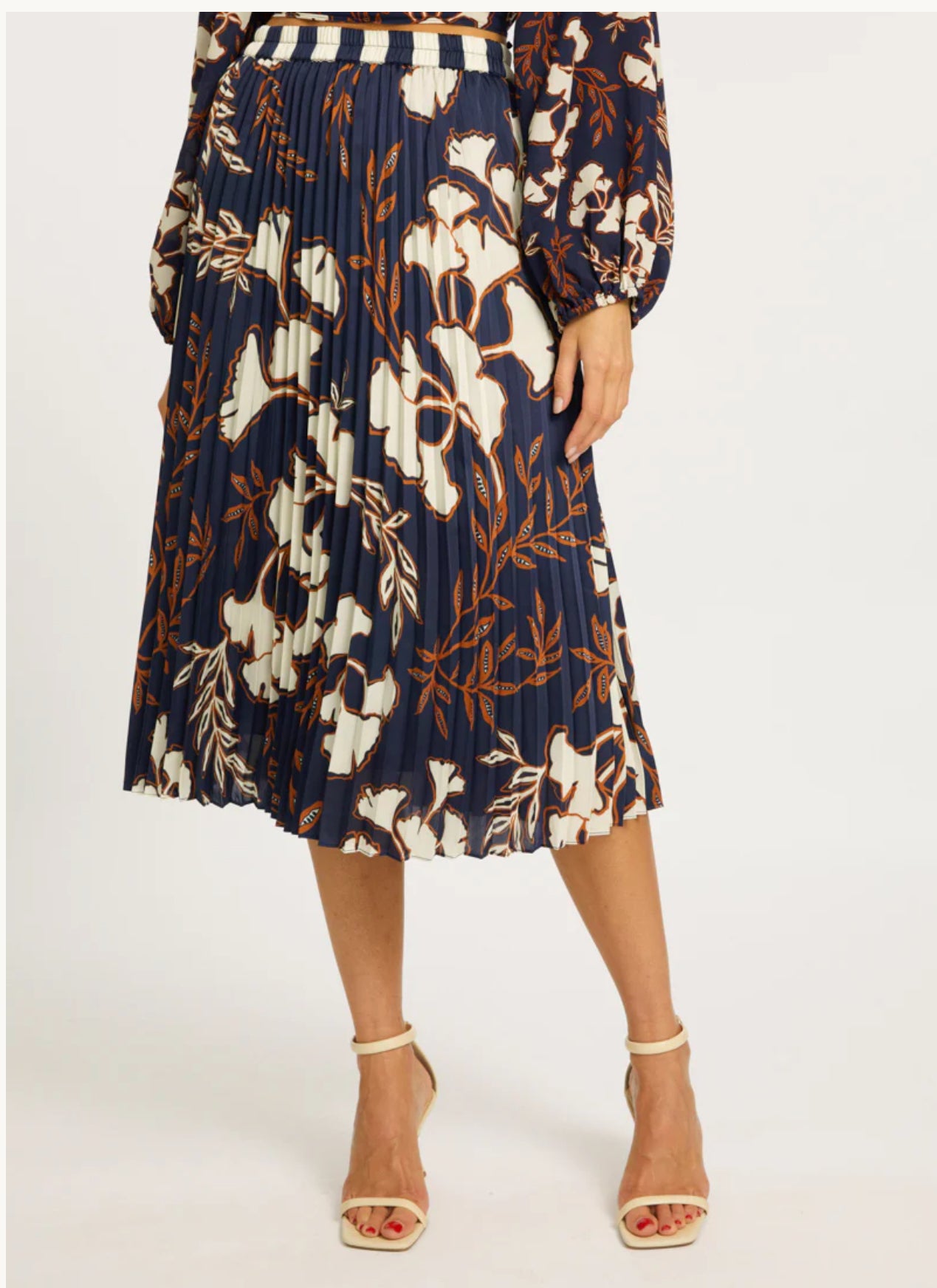 MIA GINKO BLOCK PRINT SKIRT