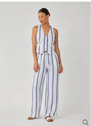 Easy Wide Leg - Coastal Ombre Stripe