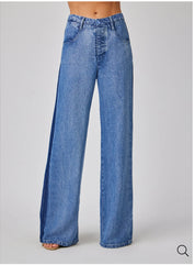 Anya Side Tacked Released Jean - Vintage Laguna Wash