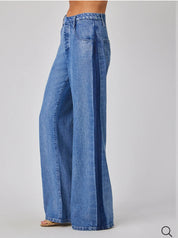 Anya Side Tacked Released Jean - Vintage Laguna Wash