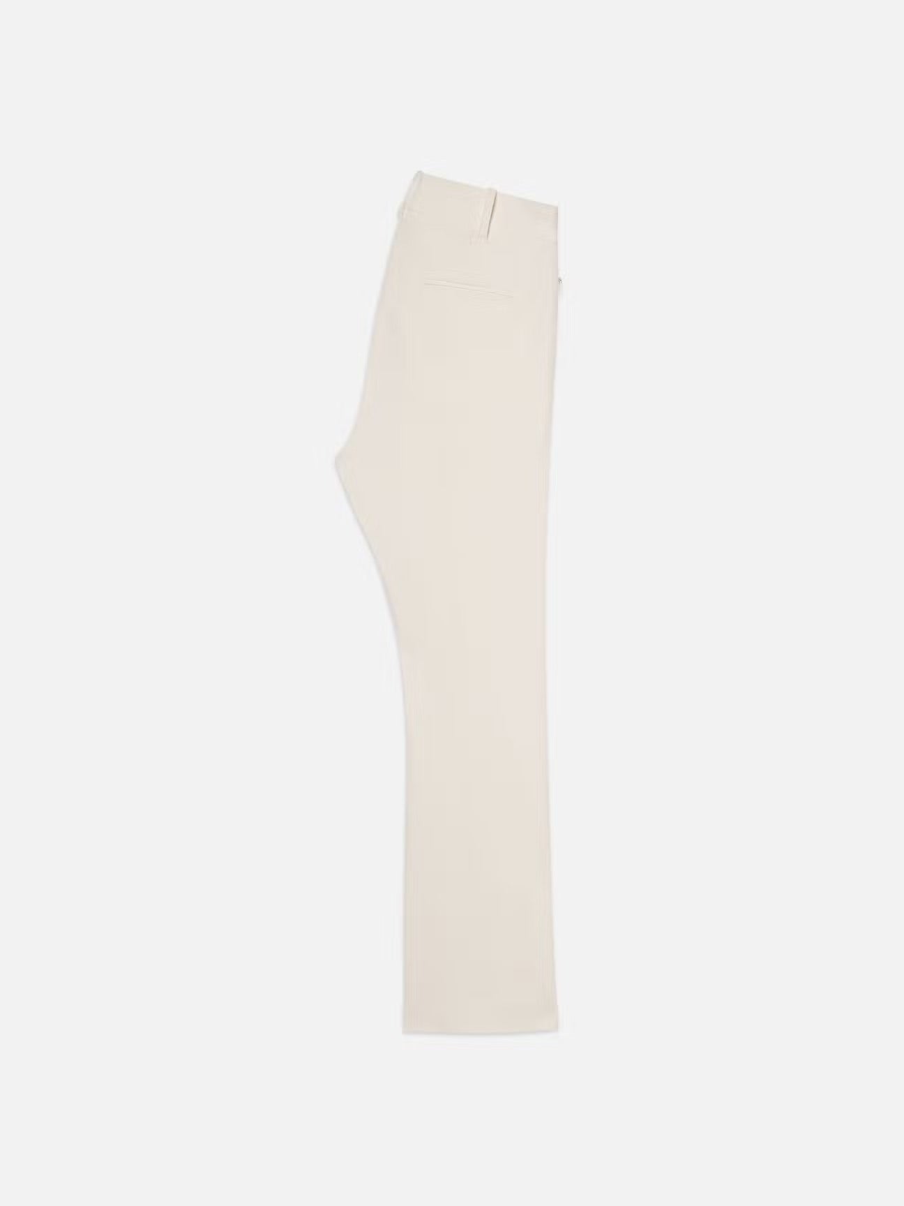 Cropped Kick Flare Trouser in Alabaster