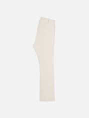 Cropped Kick Flare Trouser in Alabaster