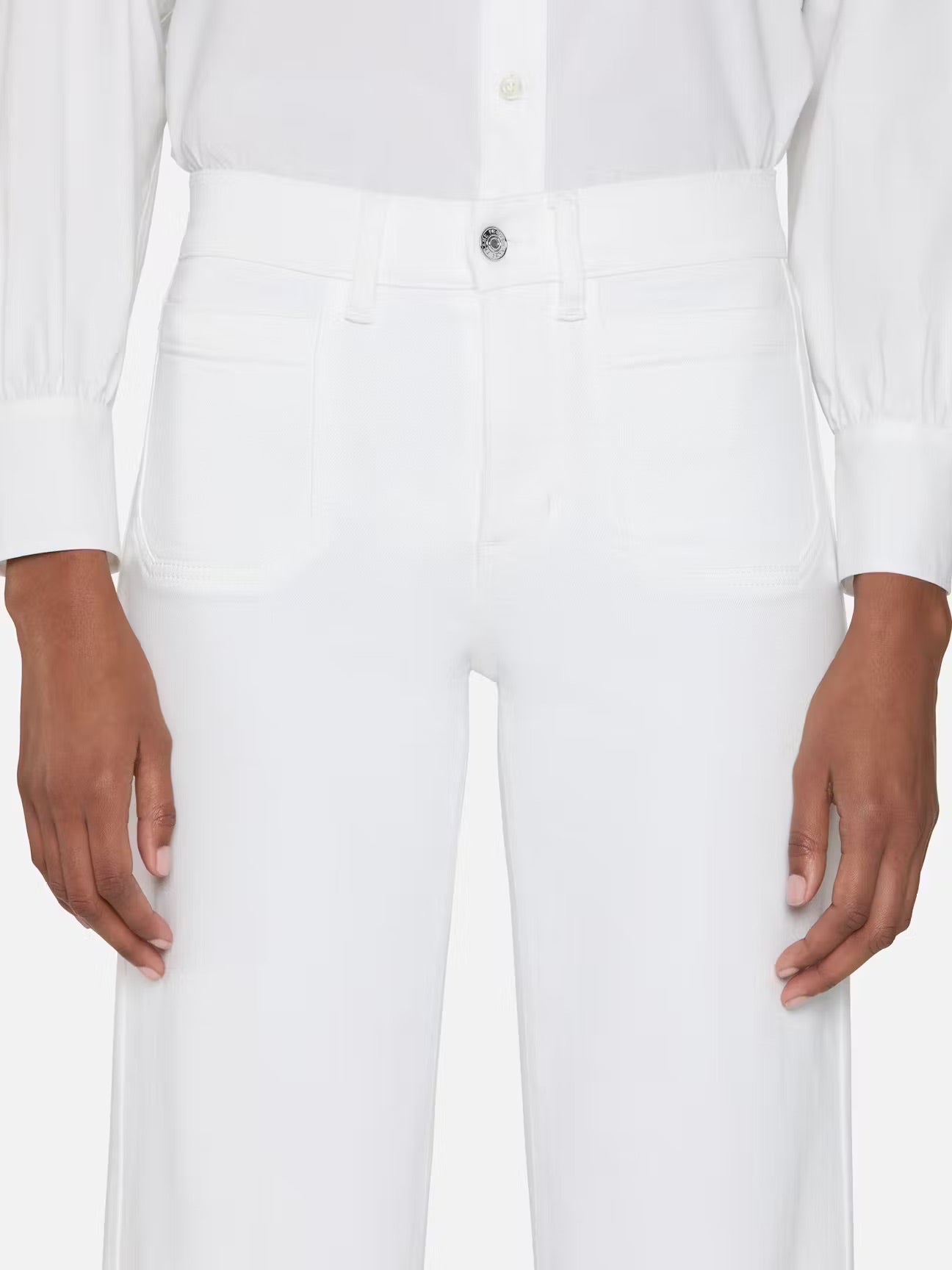 Le Slim Palazzo Modernist Pocket in White