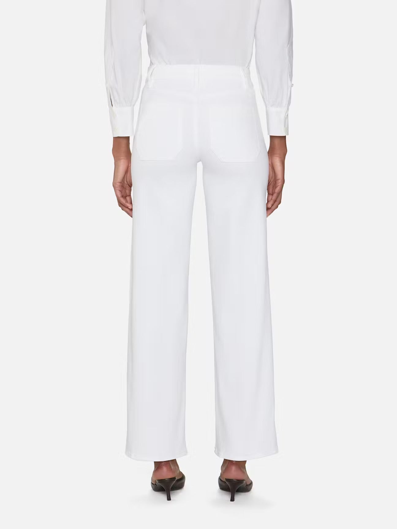 Le Slim Palazzo Modernist Pocket in White