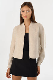 FAY | DOUBLE FACE WOOL BOMBER JACKET