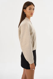 FAY | DOUBLE FACE WOOL BOMBER JACKET