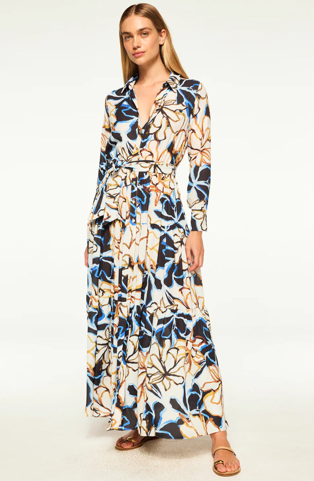 MISA ALBERTA DRESS | Bold Blooms Crepe