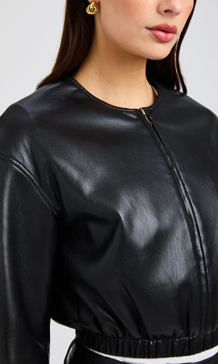 BRANDO VEGAN LEATHER BOMBER