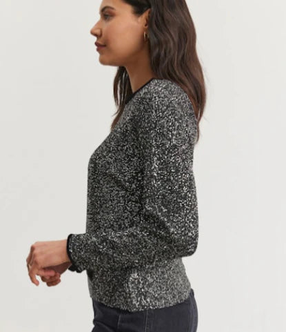 Opaline Sequin Sweater