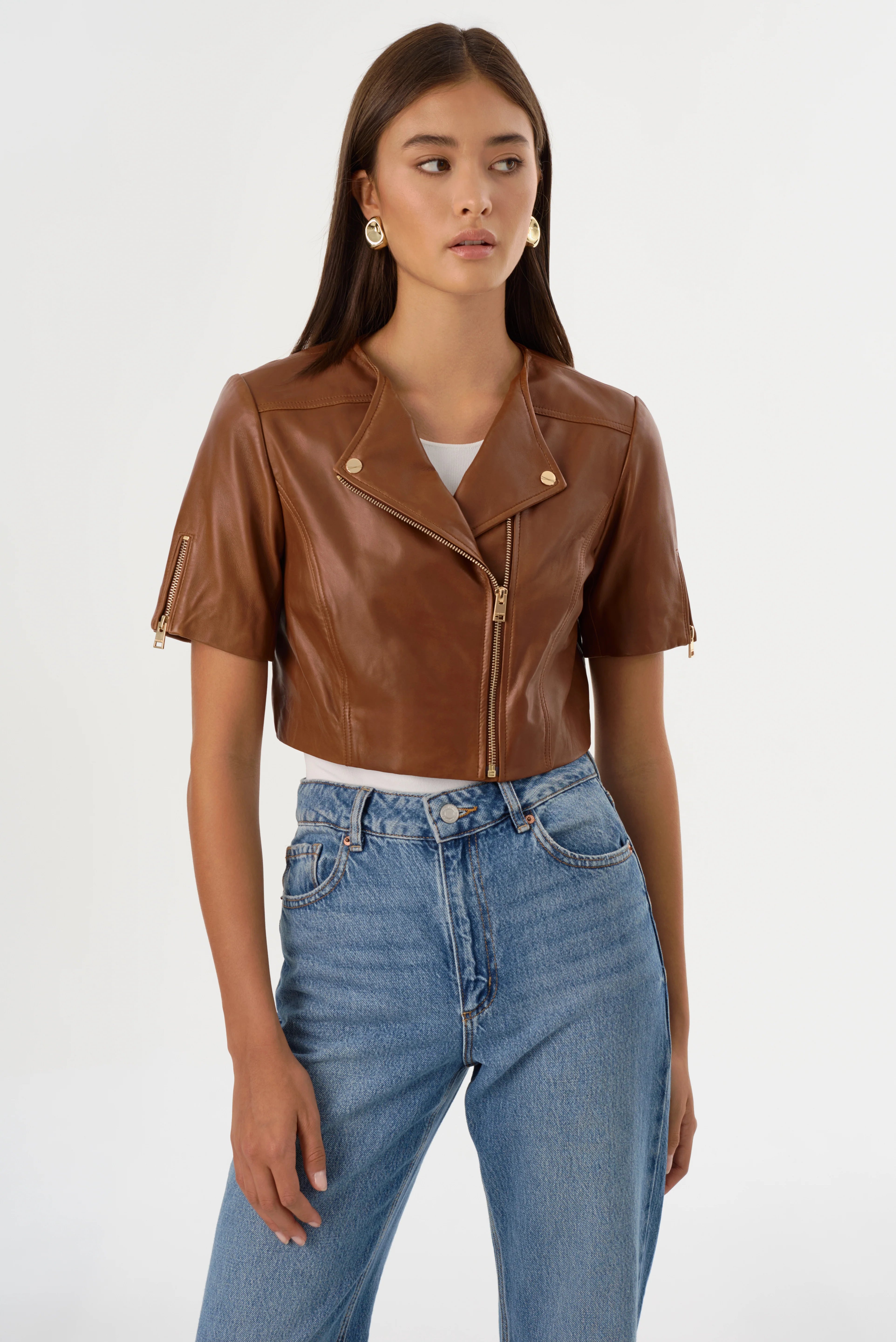 KIRSI | CROPPED BIKER JACKET